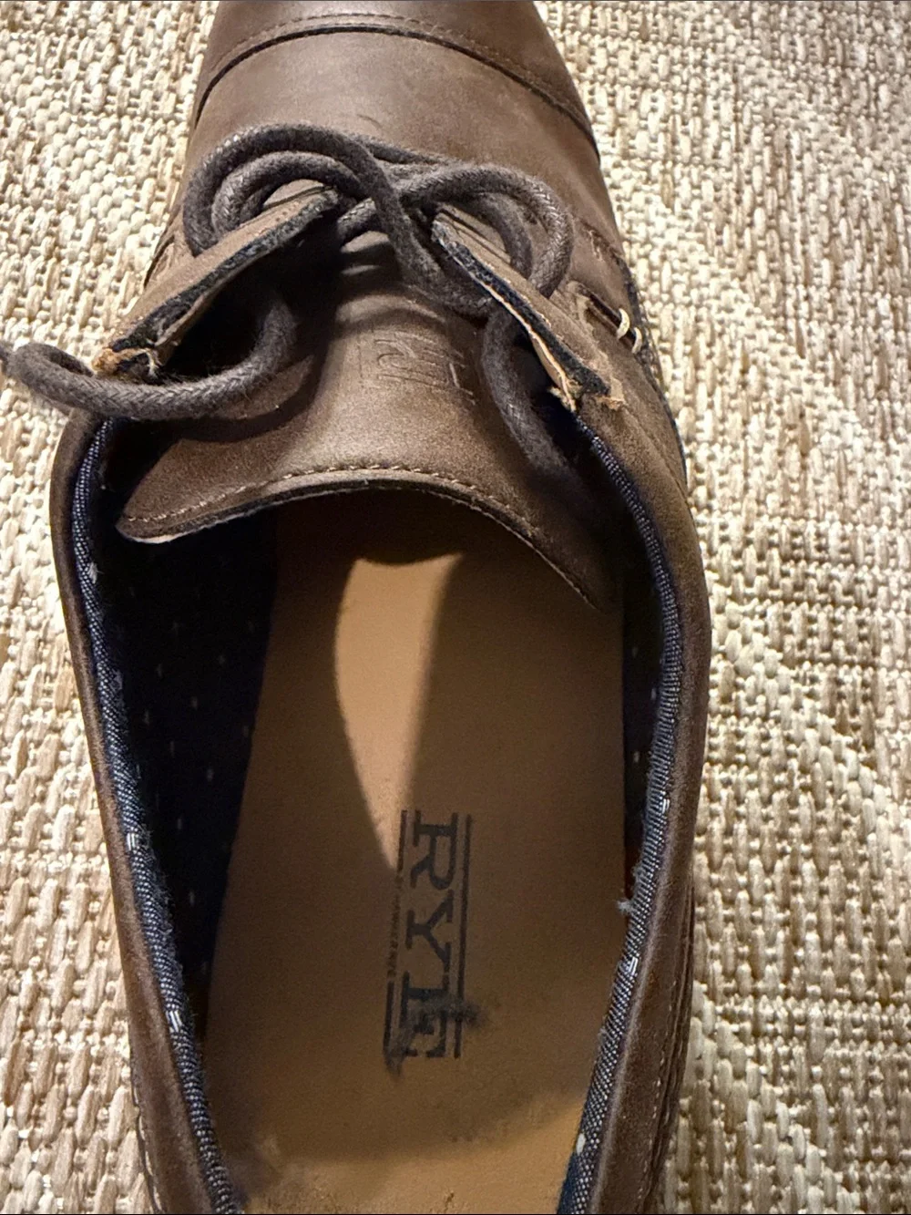 Rye Men's Brown Suede Cap-Toe Oxfords